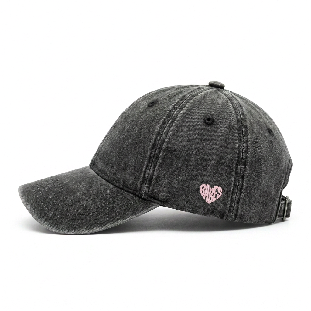 Washed Babe Cap — Black Side